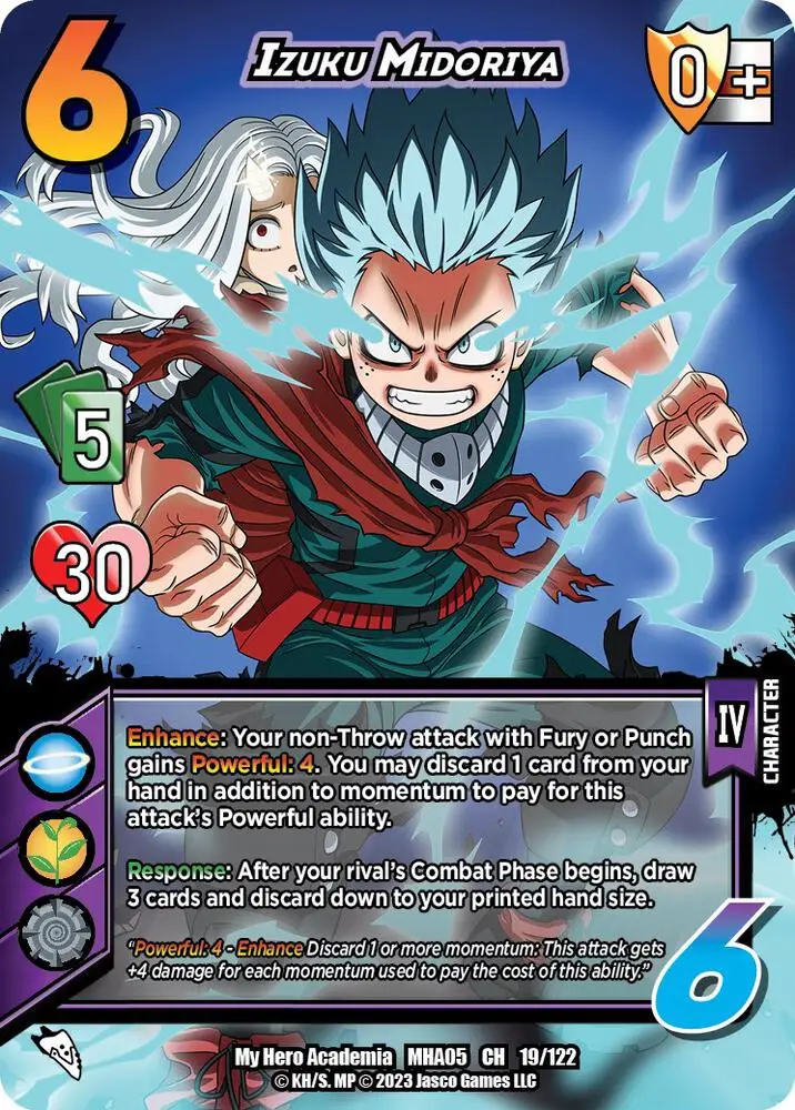 Izuku Midoriya card front
