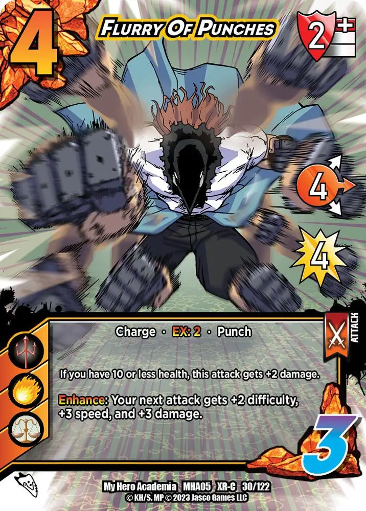 Flurry Of Punches (XR) card front
