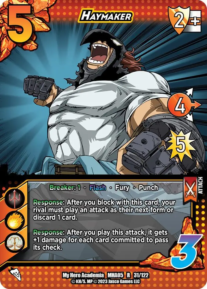 Haymaker card front