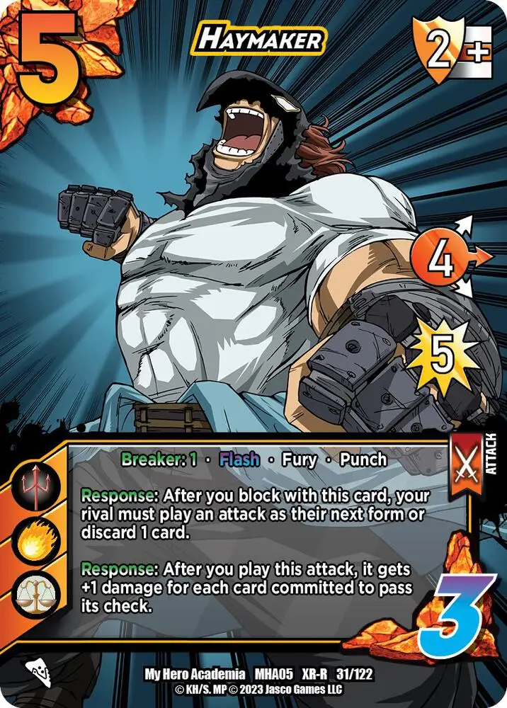 Haymaker (XR) card front