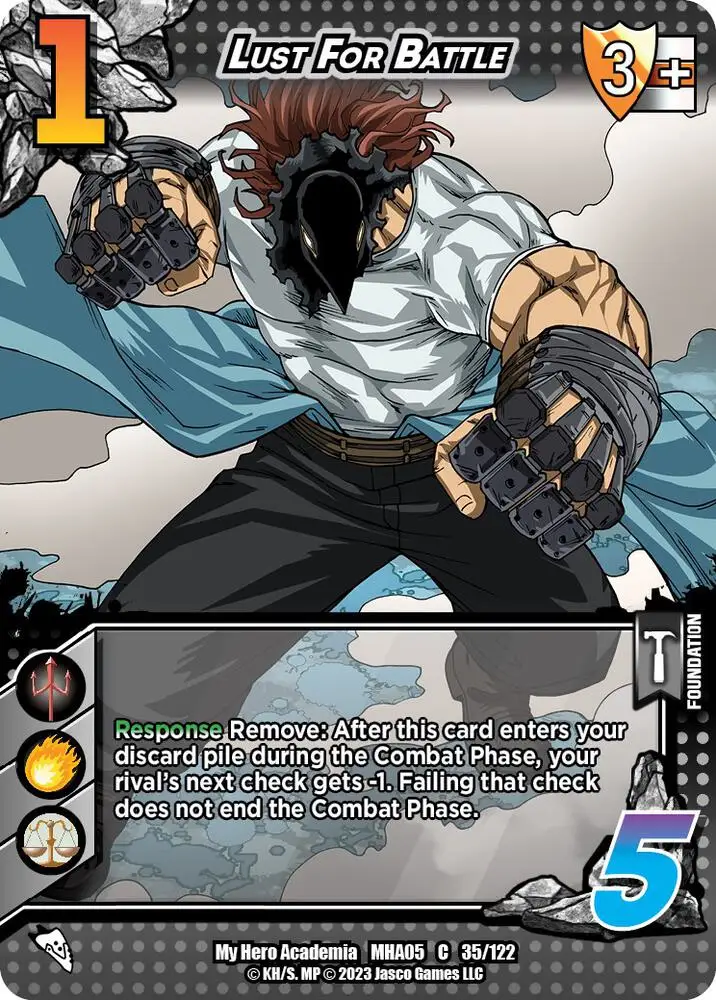 Lust For Battle card front