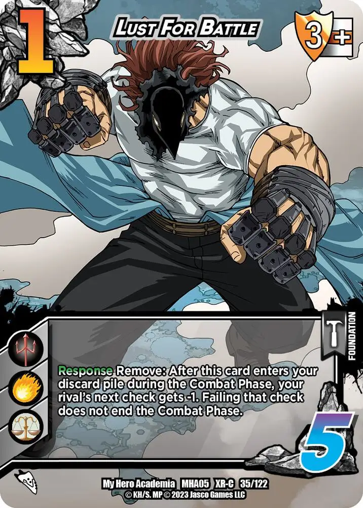 Lust For Battle (XR) card front