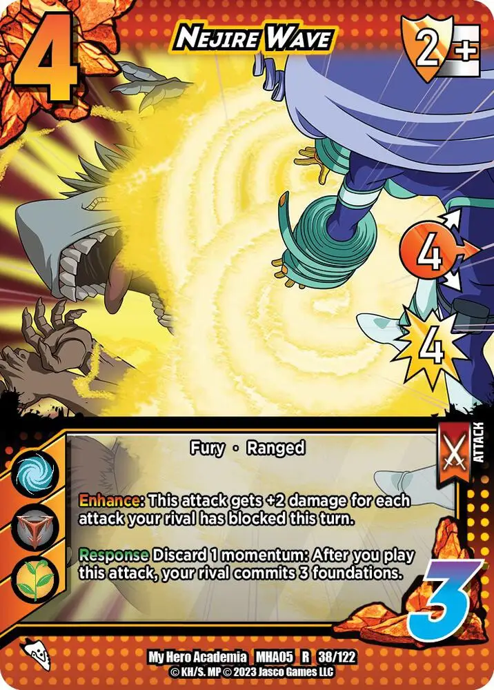 Nejire Wave card front