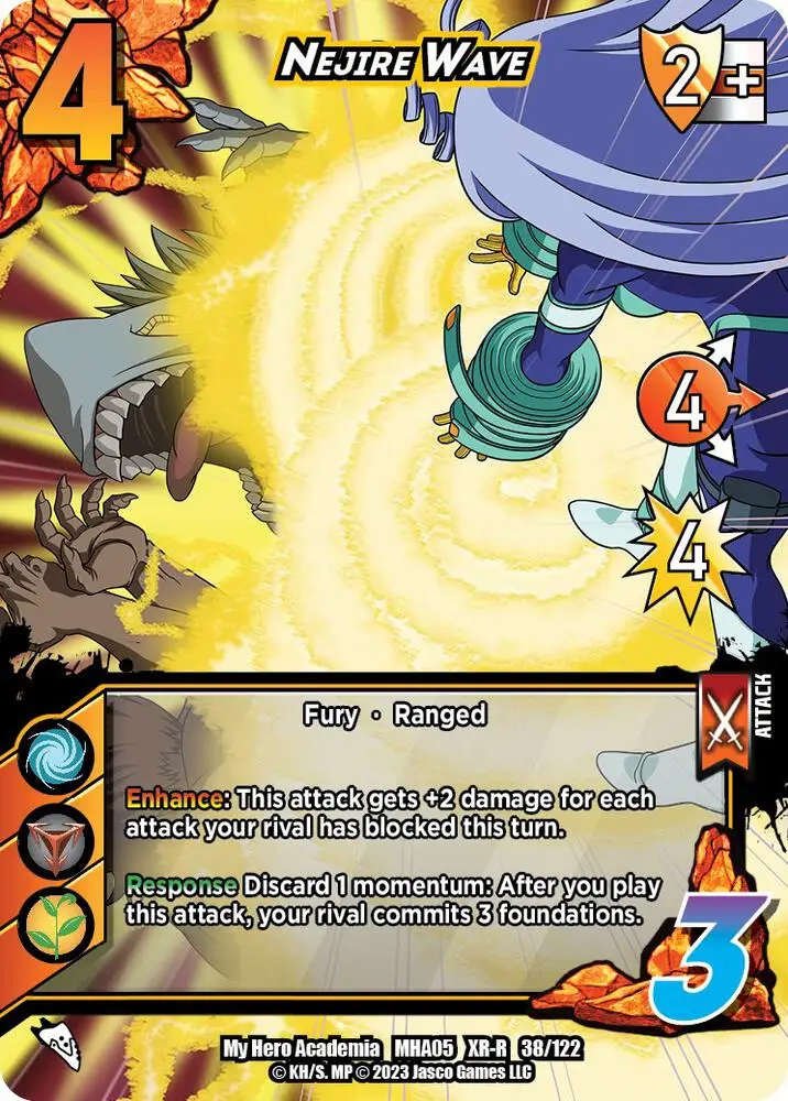 Nejire Wave (XR) card front