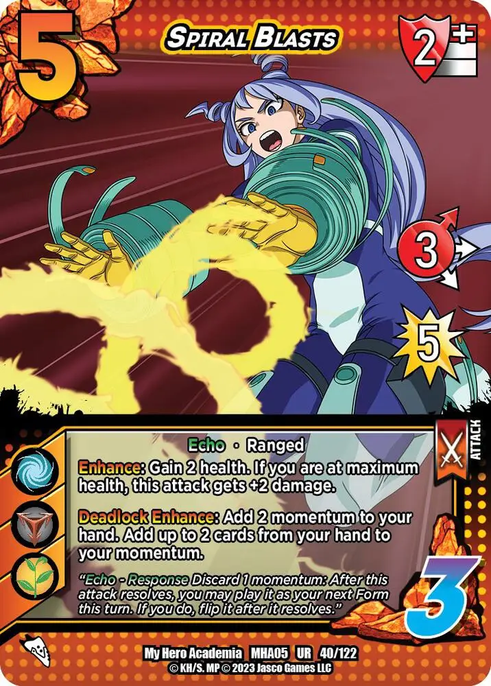 Spiral Blasts card front