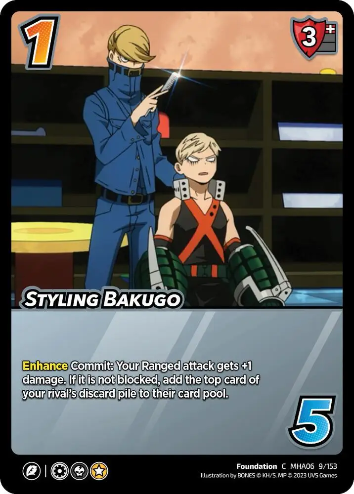 Styling Bakugo card front