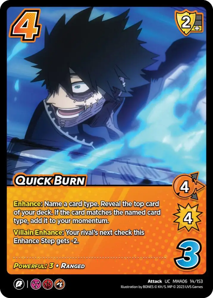 Quick Burn card front