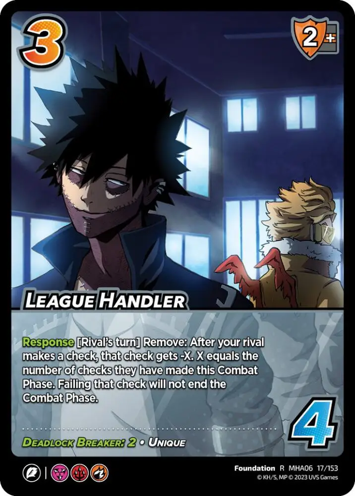 League Handler card front