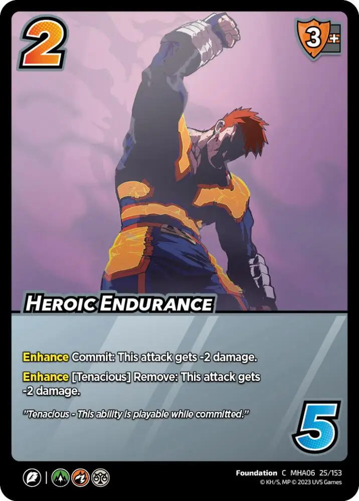 Heroic Endurance card front
