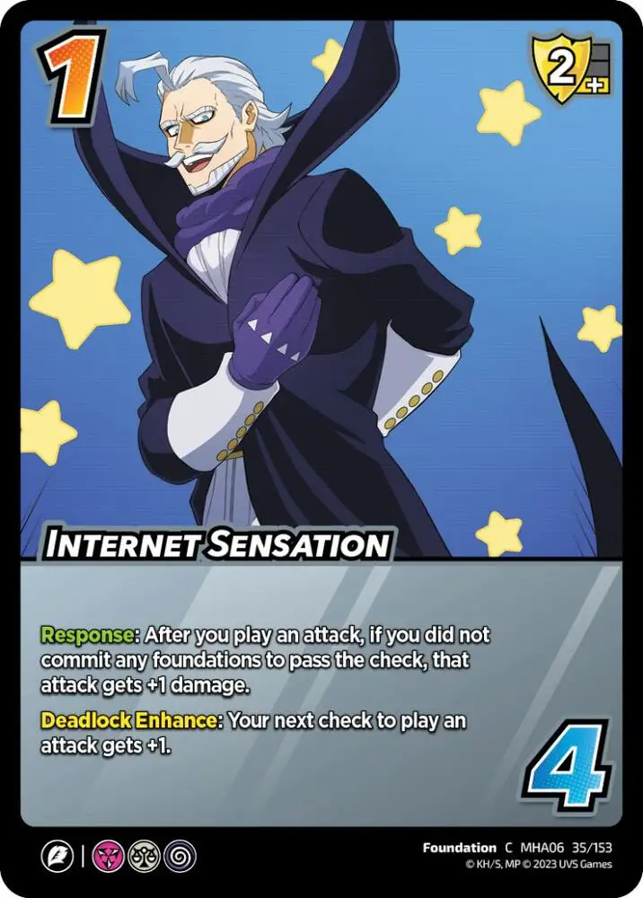 Internet Sensation card front