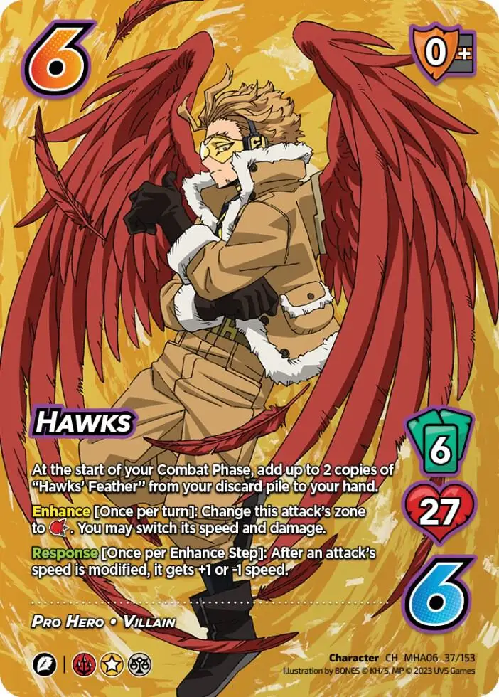 Hawks card front
