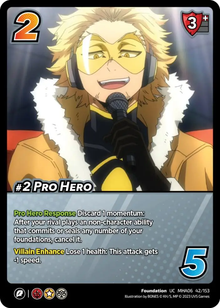 #2 Pro Hero card front