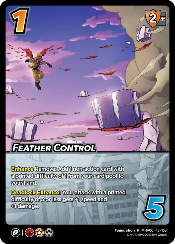 Feather Control card front