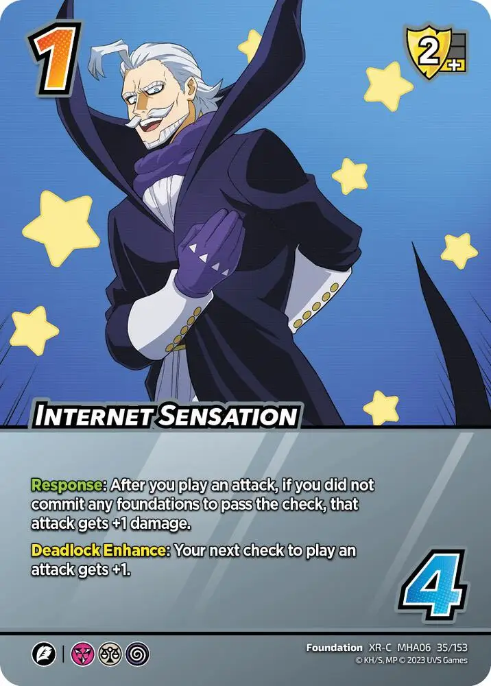 Internet Sensation (XR) card front
