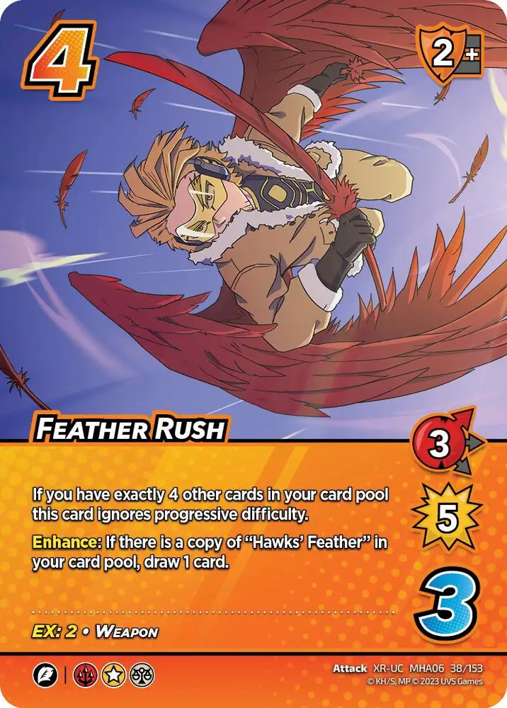Feather Rush (XR) card front