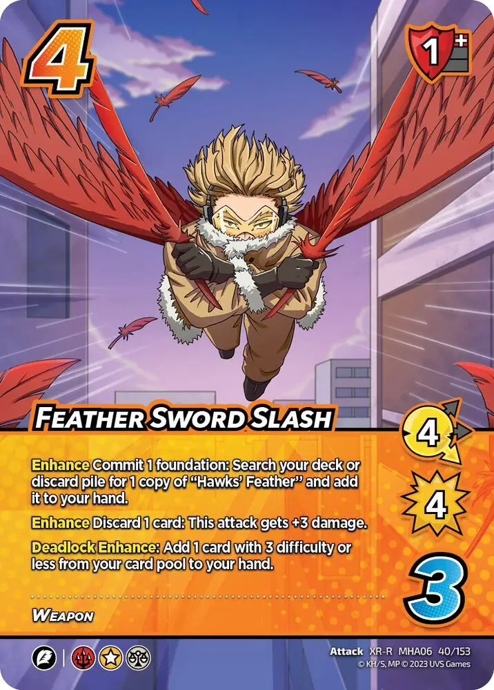 Feather Sword Slash (XR) card front
