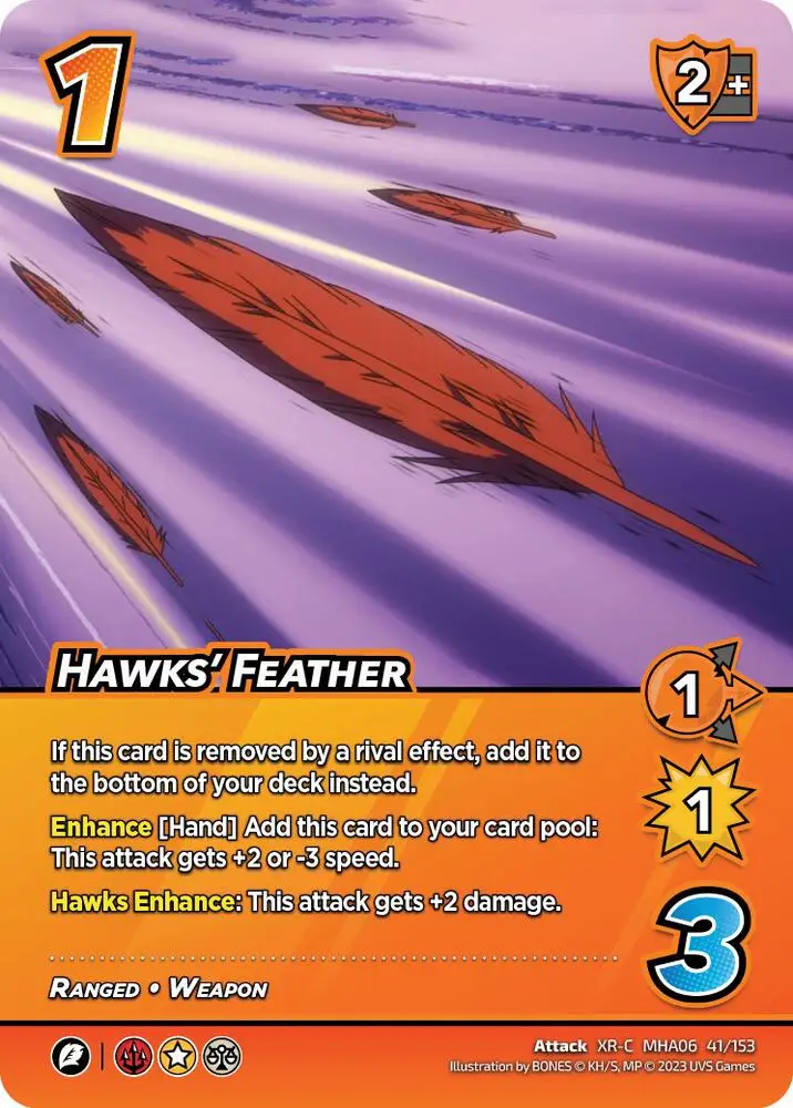 Hawks' Feather (XR) card front