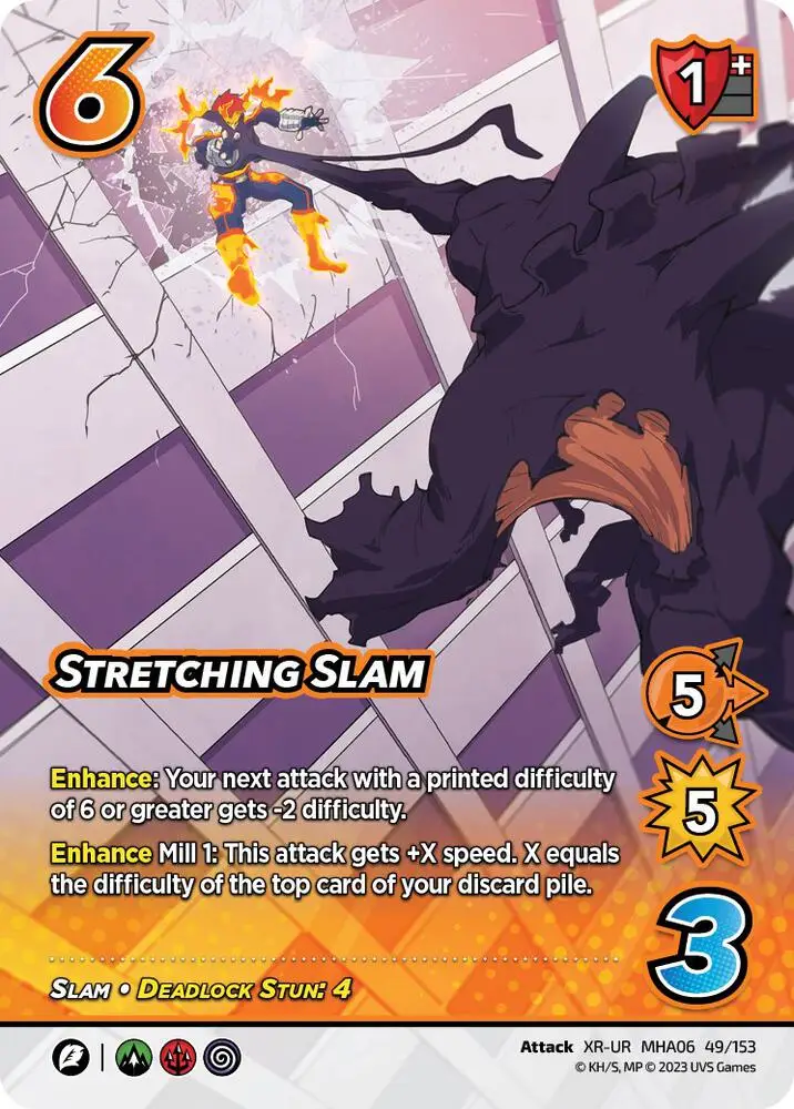 Stretching Slam (XR) card front