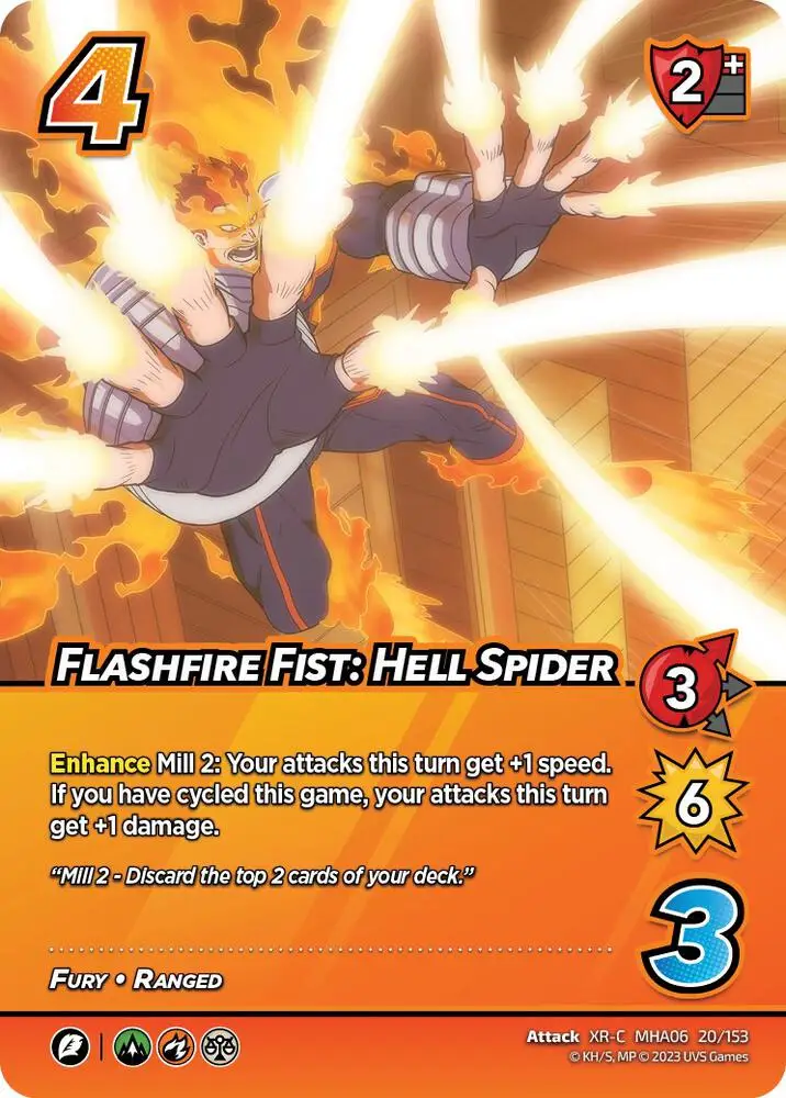 Flashfire Fist: Hell Spider (XR) card front