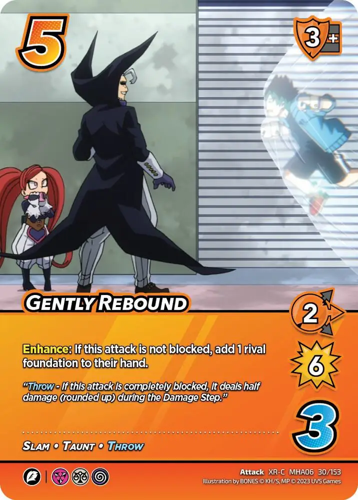 Gently Rebound (XR) card front