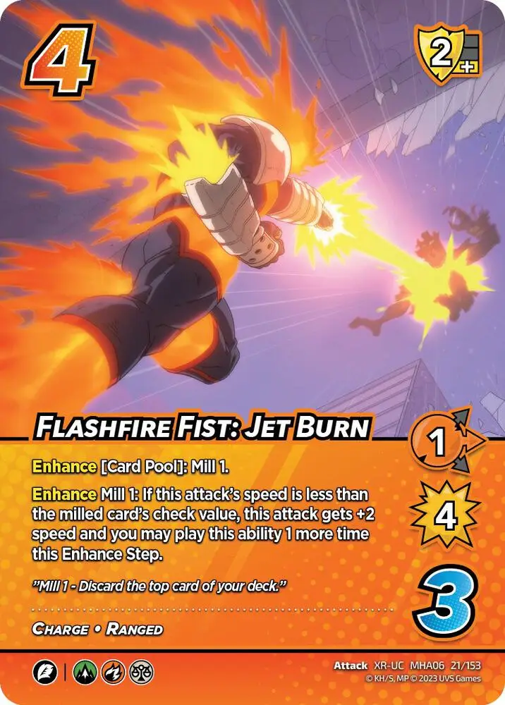 Flashfire Fist: Jet Burn (XR) card front