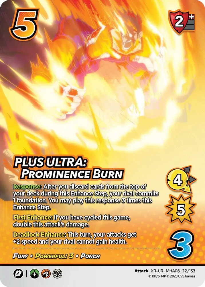 PLUS ULTRA: Prominence Burn (XR) card front