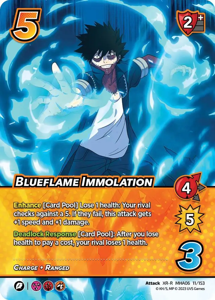 Blueflame Immolation (XR) card front