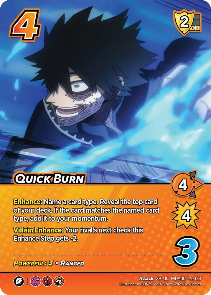 Quick Burn (XR) card front