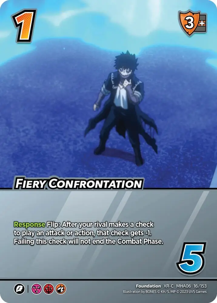 Fiery Confrontation (XR) card front