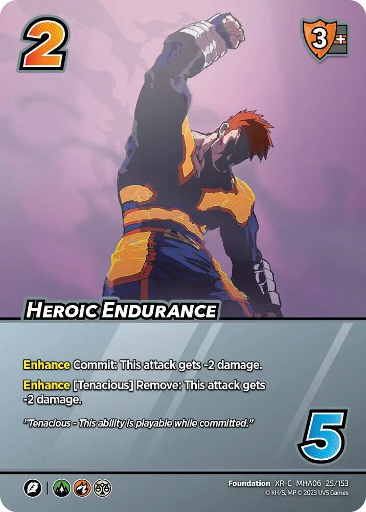 Heroic Endurance (XR) card front