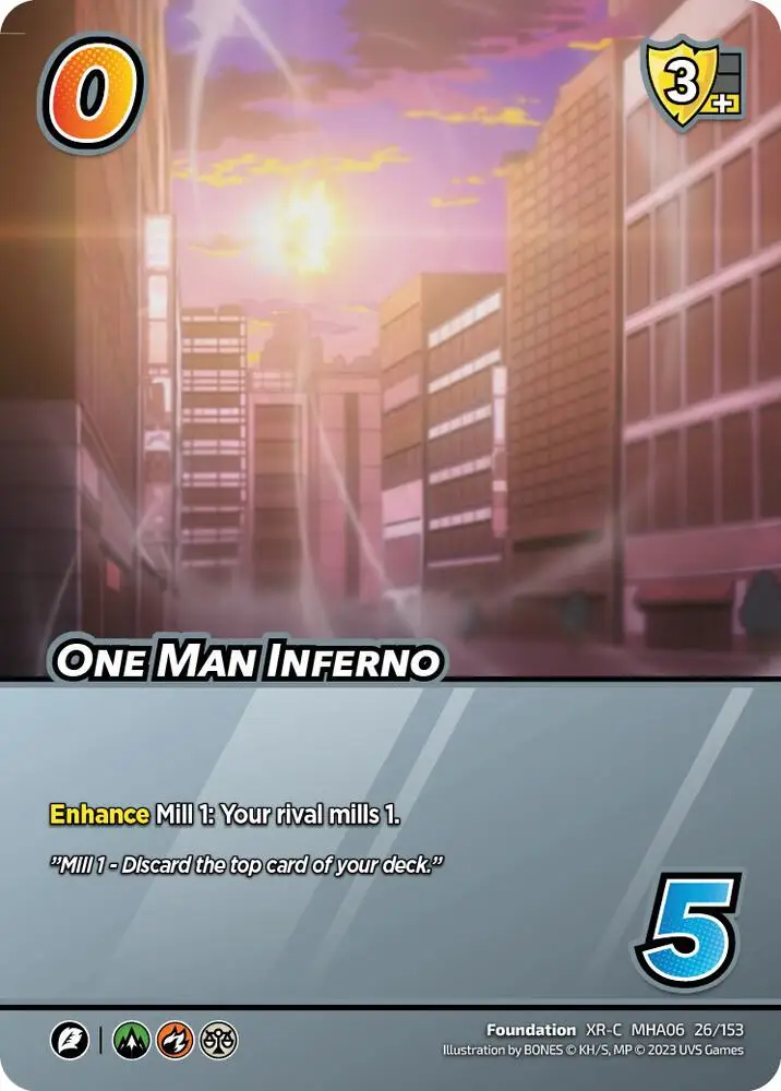 One Man Inferno (XR) card front