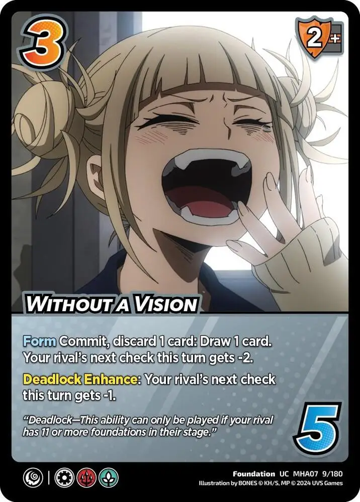 Without a Vision card front