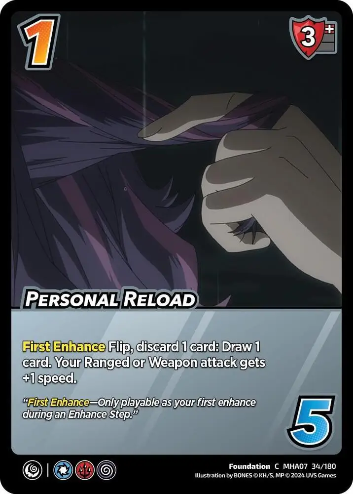 Personal Reload card front