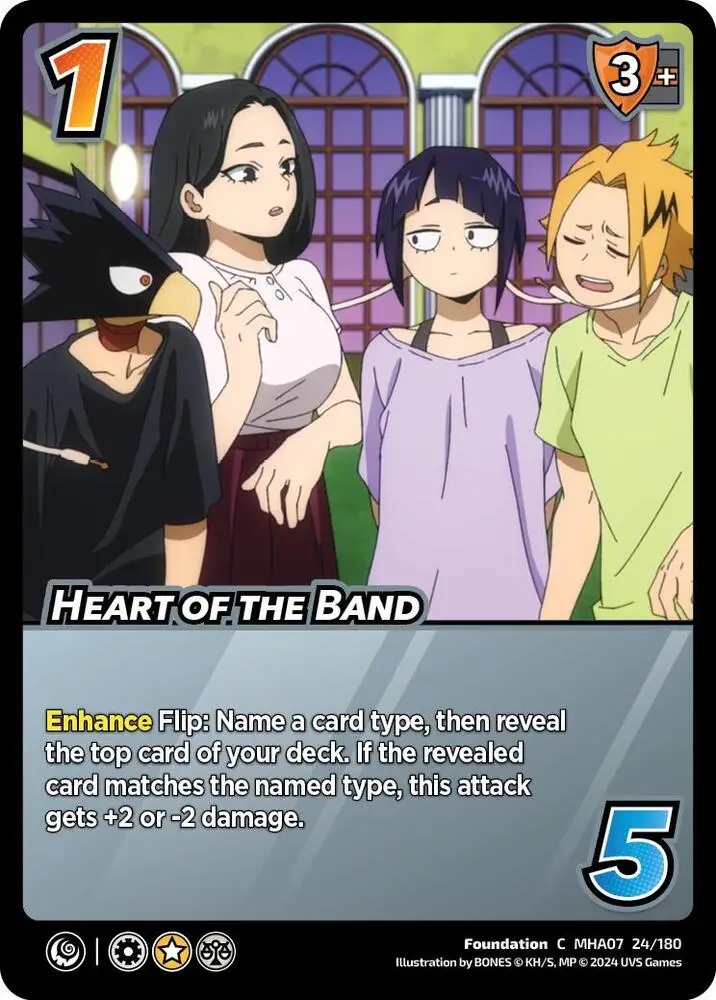 Heart of the Band card front