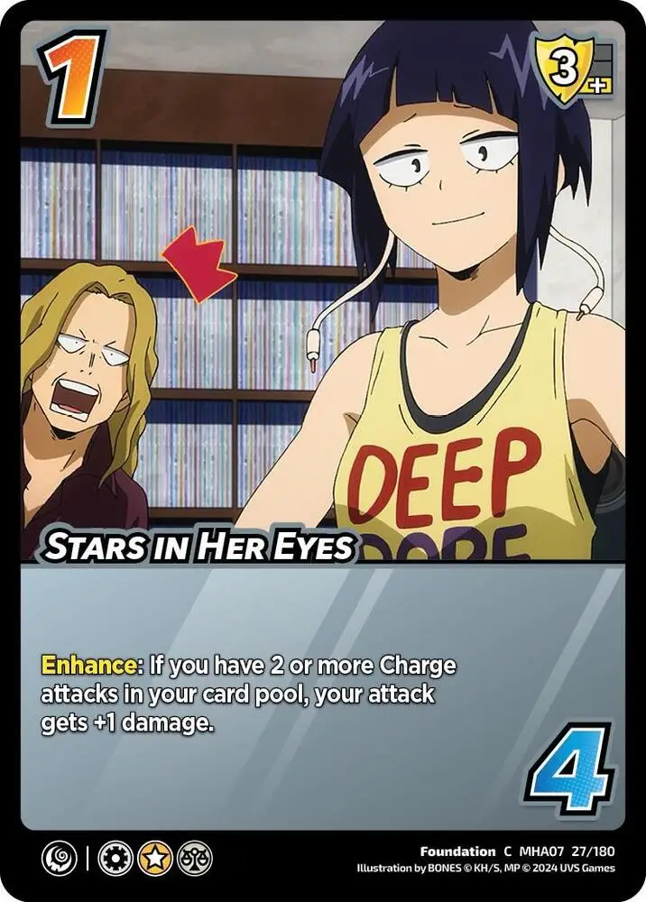 Stars in Her Eyes card front