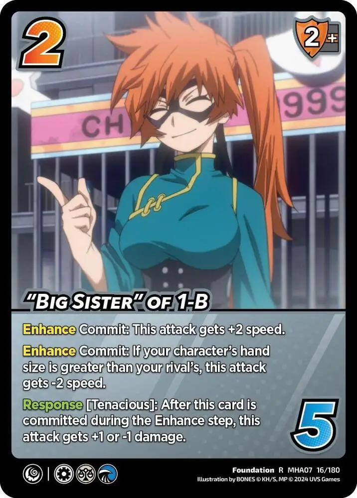 "Big Sister" of 1-B card front