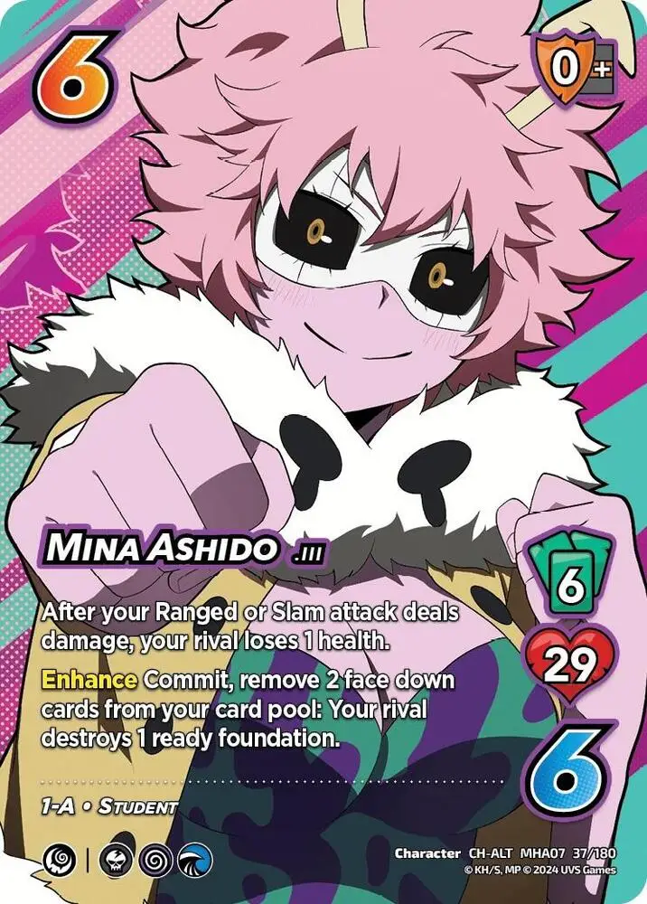 Mina Ashido (Alternate Art) card front