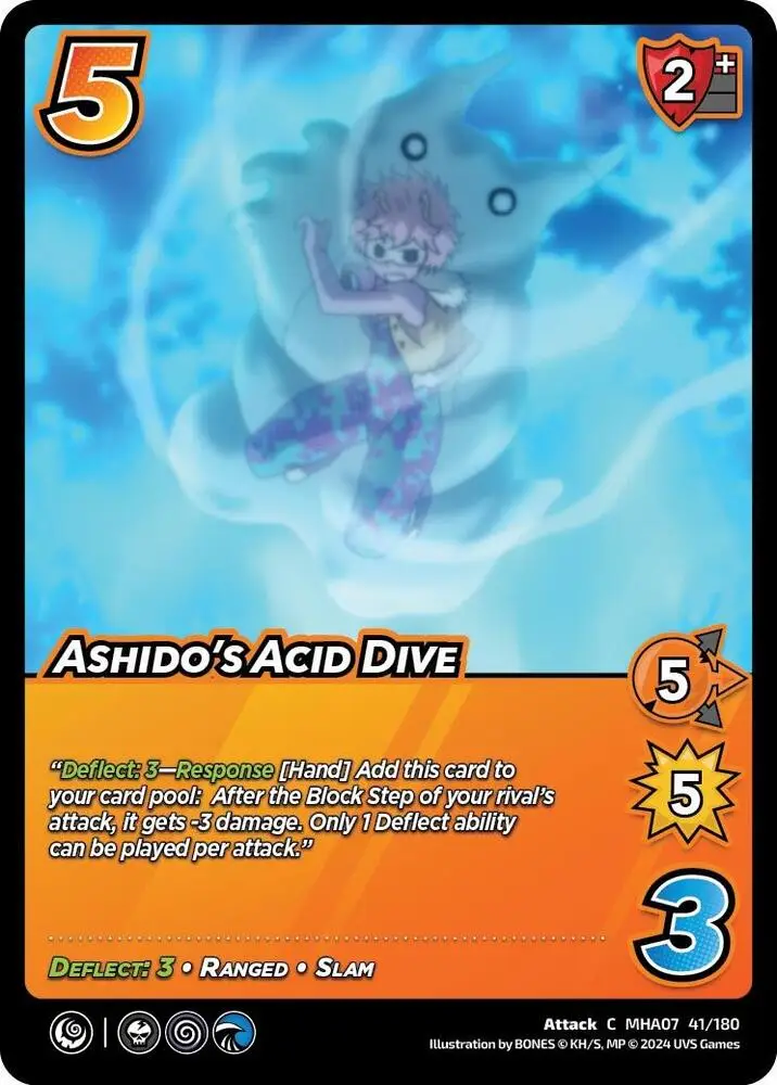Ashido's Acid Dive card front