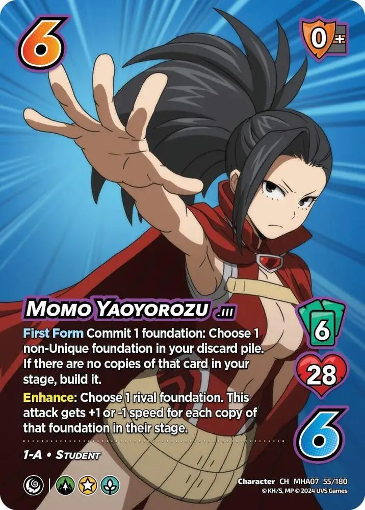 Momo Yaoyorozu card front