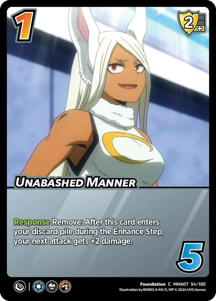 Unabashed Manner card front
