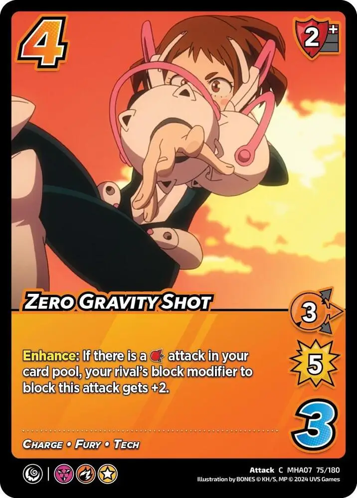 Zero Gravity Shot card front