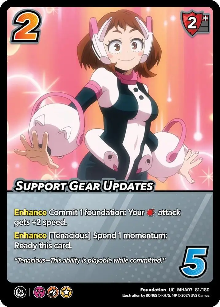 Support Gear Updates card front