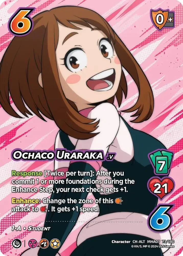 Ochaco Uraraka (Alternate Art) card front