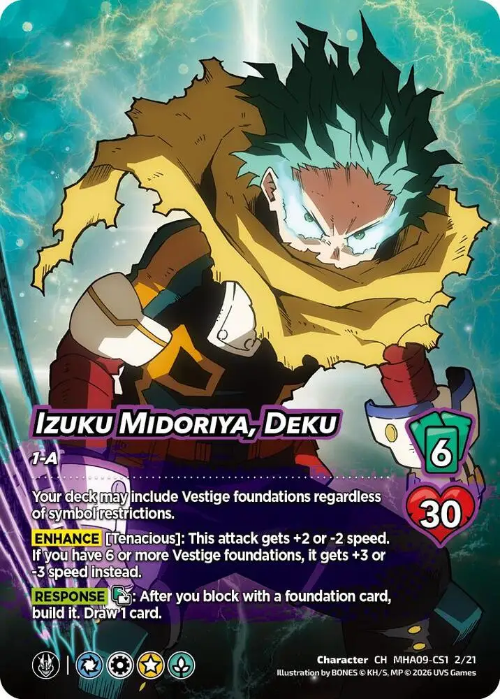 Izuku Midoriya, Deku card front