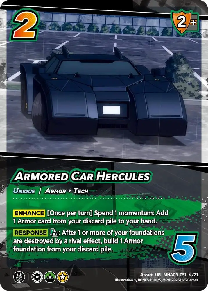 Armored Car Hercules card front