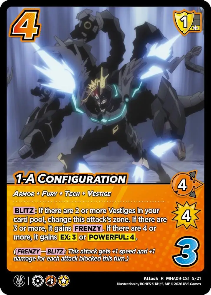 1-A Configuration card front