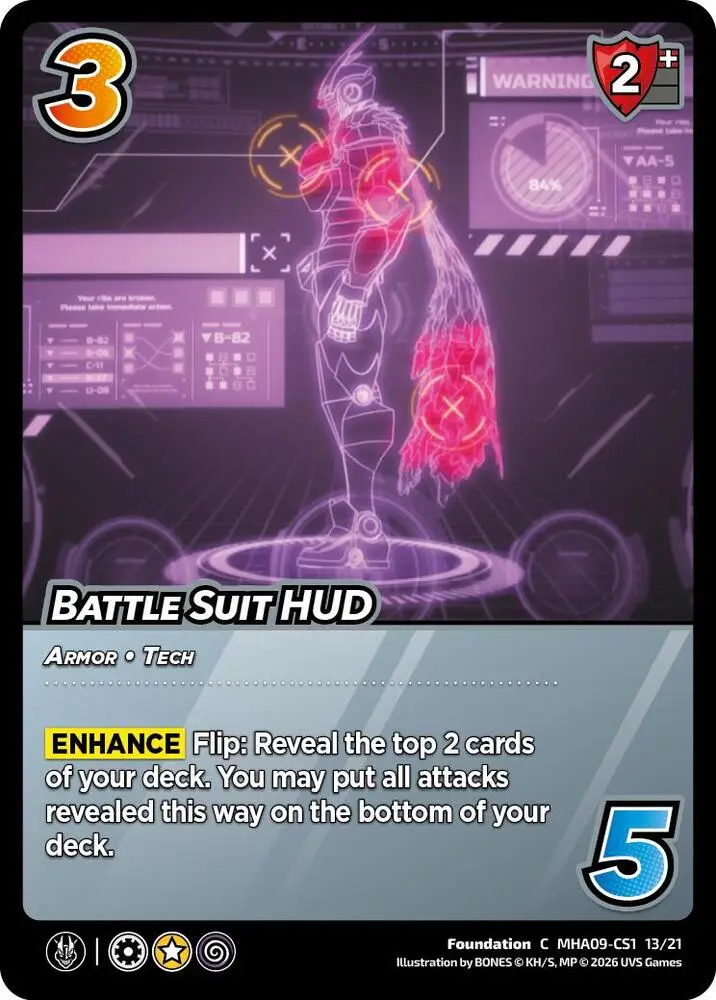 Battle Suit HUD card front
