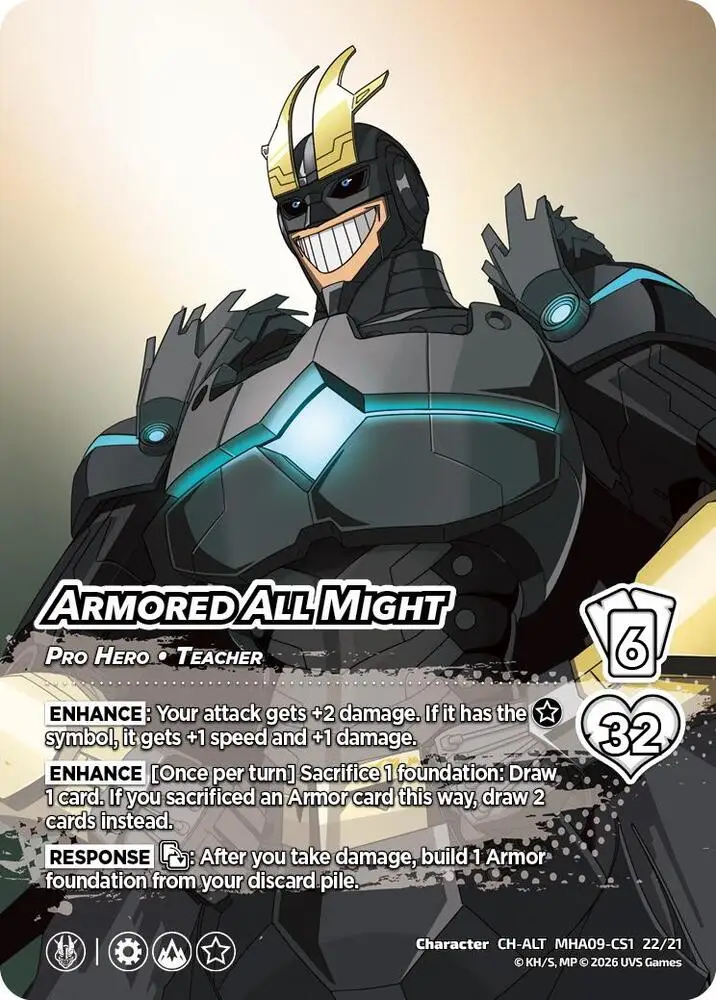 Armored All Might (Alternative Art) card front
