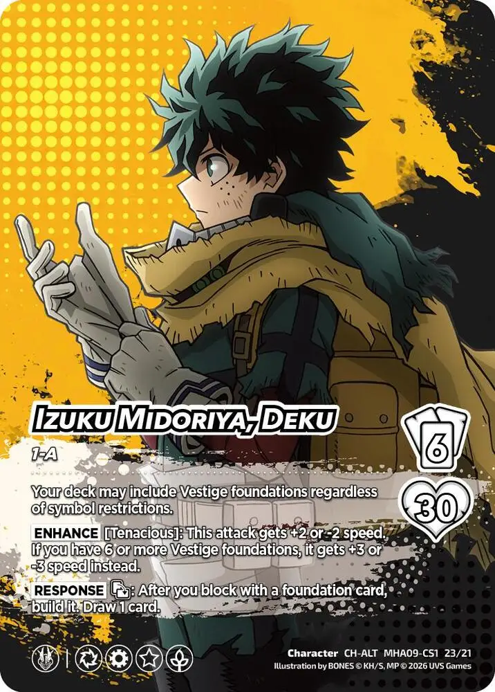 Izuku Midoriya, Deku (Alternative Art) card front