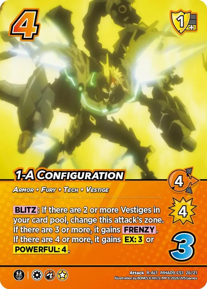 1-A Configuration (Alternative Art) card front
